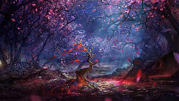 Beautiful Forest Art, forest, art, artist, digital-art HD wallpaper