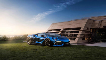 Azure Lamborghini — Supercar, car, Lamborghini HD wallpaper