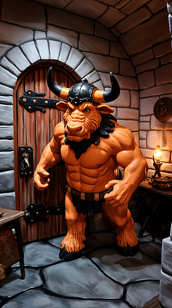 Bold Minotaur: A Stunning , fantasy HD phone wallpaper