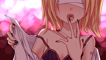 vocaloid, rin, bandages, red HD wallpaper