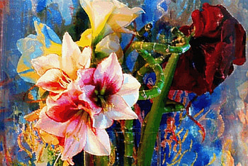 artwork of flowers, cool, flowers, lovely, art HD wallpaper