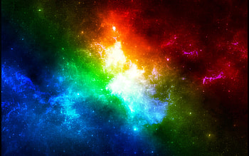 Colorful Galaxy Full HD wallpaper