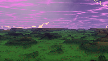 another landscape view on a far far away planet, planetscape, 3D, landscape HD wallpaper