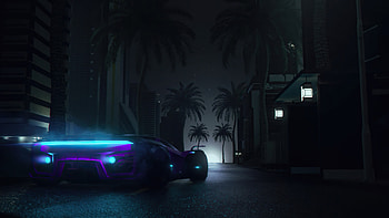 Midnight Neon Drive , neon, synthwave, artist, artwork, digital-art, artstation HD wallpaper