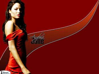 Angelina Jolie, sexy, brunette, hot, tomb raider, lara croft, red dress, movie star, female HD wallpaper
