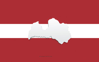 Latvia map silhouette, Flag of Latvia, silhouette on the flag, Latvia, 3d Latvia map silhouette, Latvia flag, Latvia 3d map HD wallpaper