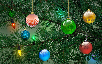 Merry Christmas garland, Holiday spirit, Joyful decorations, Festive HD wallpaper