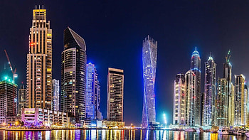 The Torch, Dubai Skyline HD wallpaper