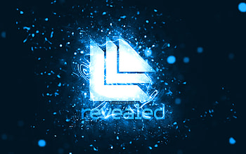 Revealed Recordings blue logo, , blue neon lights, creative, blue abstract background, Revealed Recordings logo, music labels, Revealed Recordings HD wallpaper