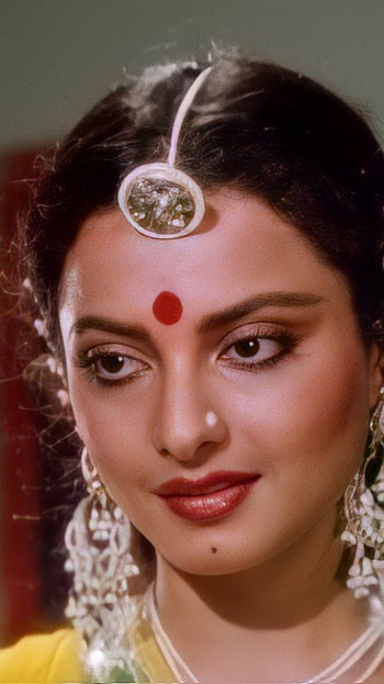 Rekha, bollywood actress, vintage HD phone wallpaper