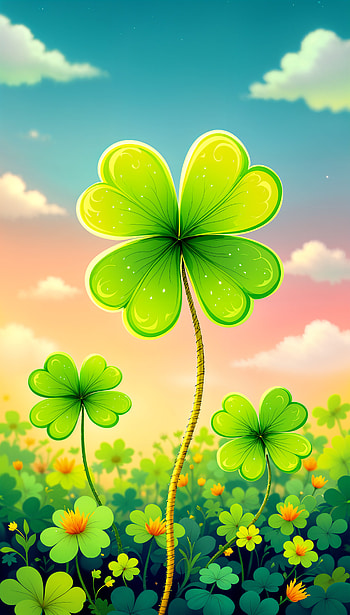 Clover Dreams: A Lush , clover, flower, nature, spring, landscape HD phone wallpaper