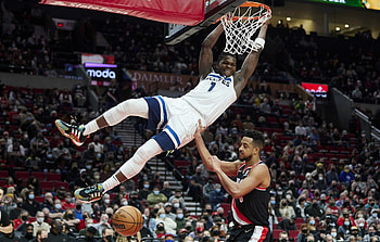 Anthony Edwards, Timberwolves victory, Blazers down, 40 points HD wallpaper