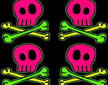 Gabbernetz Frenchcore, black, skull, evil, techno, labrano, skulls, gabbernetz, pink, neon, green, yellow, frenchcore, gizzzi, lime HD wallpaper