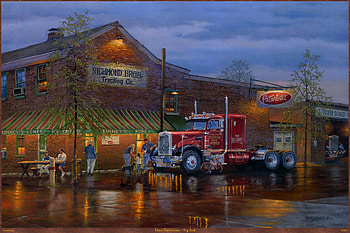 richmond bros trucking co, peterbilt, ice cream, rig, truck HD wallpaper
