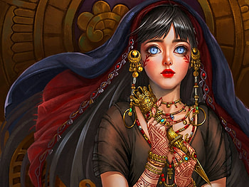 Phurba, movies, women, magic, fantasy HD wallpaper