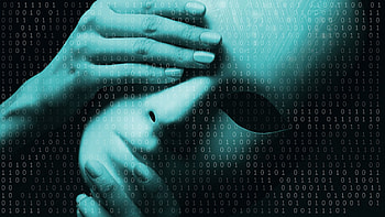Miscellanea, Miscellaneous, Hands, Mask, Binary Code HD wallpaper