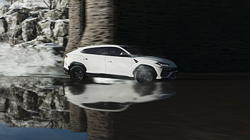 Lamborghini Urus In White, lamborghini-urus, lamborghini, 2018-cars, suv, cars HD wallpaper