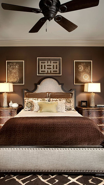 Brown, Bed Room HD phone wallpaper