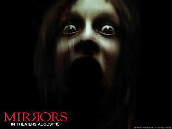 Mirrors, scary, amy smart, kiefer sutherland, paula patton, horror HD wallpaper