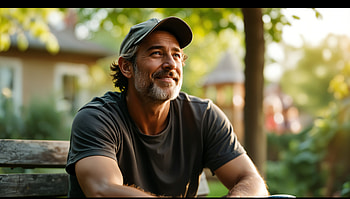 Heartfelt Moments: Dad in Stunning Ultra, dad, man, smiling, Casual HD wallpaper