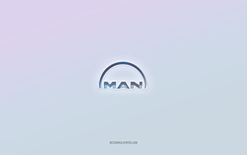 MAN logo, cut out 3d text, white background, MAN 3d logo, MAN emblem, MAN, embossed logo, MAN 3d emblem HD wallpaper