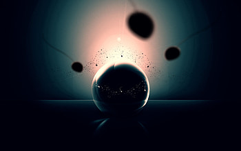 Abstract, Shine, Light, Form, Shadow, Ball, Explosion HD wallpaper