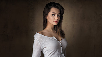 Girl White Clothing , girls, model HD wallpaper
