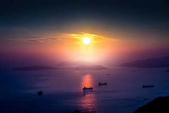 Nature, Sunset, Sea, Boats, Horizon, Wharf, Berth HD wallpaper