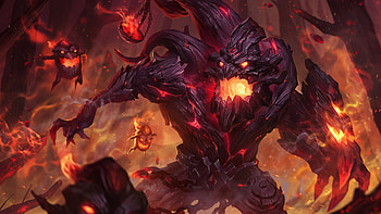 Fiery Maokai: League of Legends, video game, League Of Legends, Maokai (League Of Legends), monster HD wallpaper