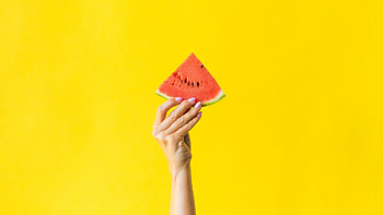 Slice of watermelon, High-definition , Close-up details, Vivid and refreshing HD wallpaper
