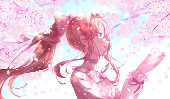 Monika - Doki Doki Literature Club!, Monika (Doki Doki Literature Club!), video game, Doki Doki Literature Club! HD wallpaper