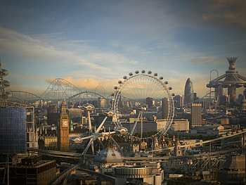 London Eye, Nature beauty, Ferris wheel, and mobile HD wallpaper