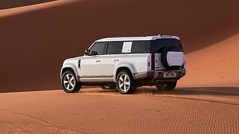 White Land Rover Defender 130 First Edition 2022 2 Cars HD wallpaper