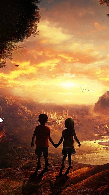 Friendship Whatsapp, Fantasy World, Children HD phone wallpaper