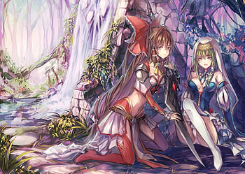 Touhou, two girls, anime, girl, manga, Hakurei Reimu, Kochiya Sanae, female HD wallpaper