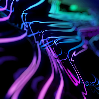 Abstract, Multicolored, Motley, Lines, Wavy, Glow HD phone wallpaper