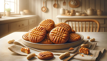 Homemade Peanut Butter Cookies, cookie, baking, kitchen, dessert HD wallpaper