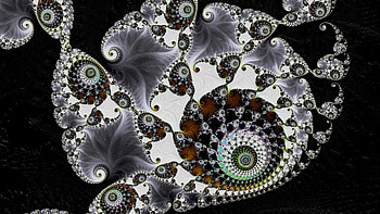 Trippy Psychedelic Fractal, trippy, psychedelic, trance, black, white, Abstract, fractal, abstract black HD wallpaper