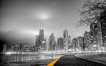 Chicago Skyline Fullscreen Mobile HD wallpaper