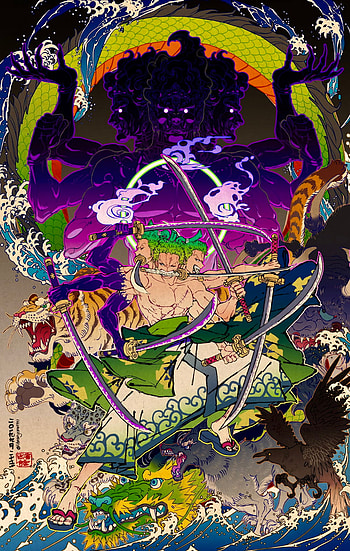 Roronoa Zoro Zorojuro Straw Hat Pirates Mugiwaras Wano One Piece. Manga anime one piece, Zoro one piece, One piece , One Piece Wano Kuni HD phone wallpaper
