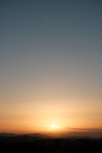 Nature, Sunset, Sun, Twilight, Horizon, Dusk, Evening HD phone wallpaper