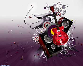 art of digital music, musical instrument, digital art HD wallpaper