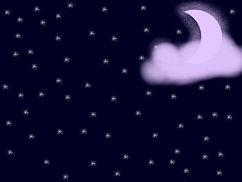 moonlight night, sky, stars, moon, light HD wallpaper