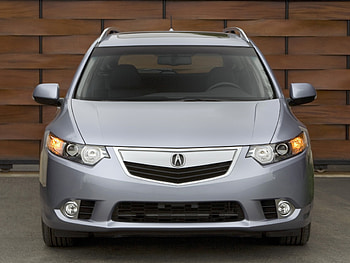 Auto, Acura, Cars, Asphalt, Front View, Wall, Grey, Style, Akura, 2010, Tsx HD wallpaper