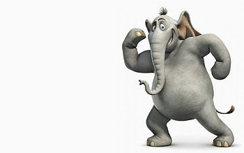 Cartoon, Elephants HD wallpaper