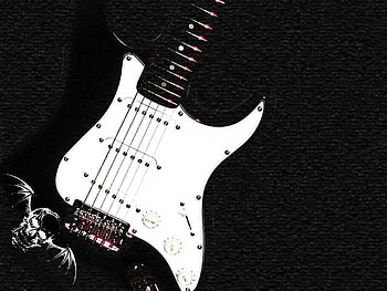 A7X guitar, deathbat, giutar, avenged sevenfold, a7x HD wallpaper