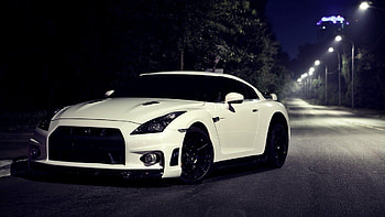 Nissan GT-R R35 - Night Drive, car, Nissan, Nissan GT-R R35 HD wallpaper