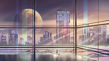 Behind The Glass Secrets Of The Cityscape, artist, artwork, digital-art, artstation HD wallpaper