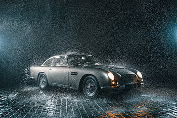 Aston Martin Db5 In Rain , aston-martin-db5, aston-martin, cars, rain HD wallpaper