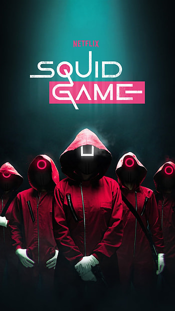 Squid game, red, 5, netflix HD phone wallpaper